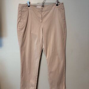 J. Jill Beige Live-In Chino Pants